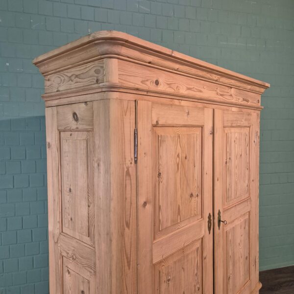 Kleiderschrank Schrank Biedermeier 1850 Kiefer – Bild 5