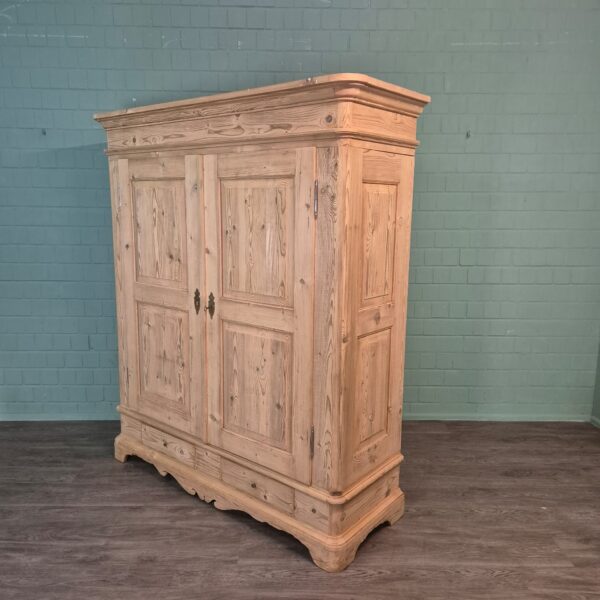 Kleiderschrank Schrank Biedermeier 1850 Kiefer – Bild 4