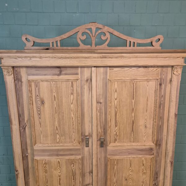 Schrank Kleiderschrank Jugendstil 1900 Kiefer – Bild 10