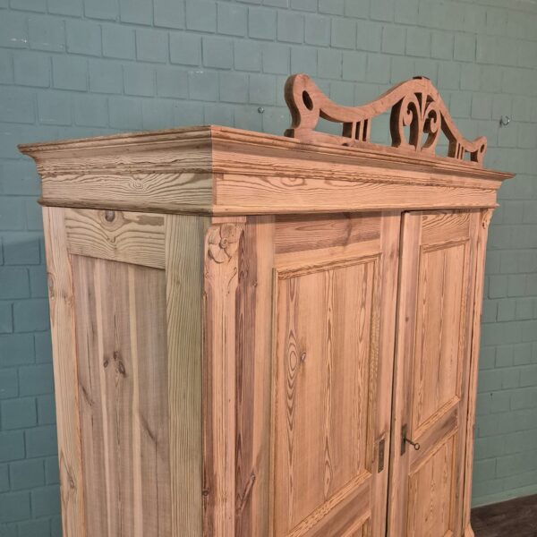 Schrank Kleiderschrank Jugendstil 1900 Kiefer – Bild 5