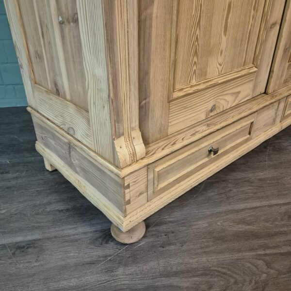 Schrank Kleiderschrank Jugendstil 1900 Kiefer – Bild 7