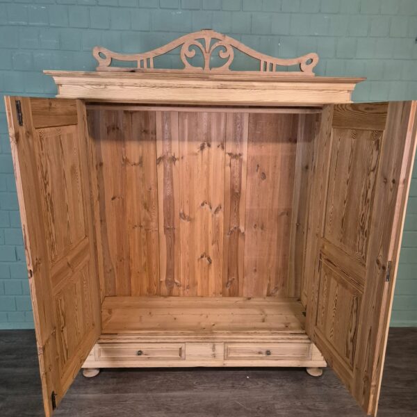 Schrank Kleiderschrank Jugendstil 1900 Kiefer – Bild 12