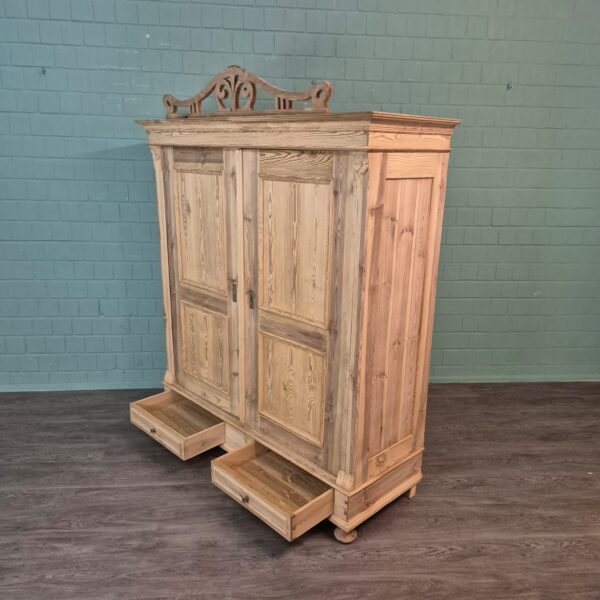 Schrank Kleiderschrank Jugendstil 1900 Kiefer – Bild 16