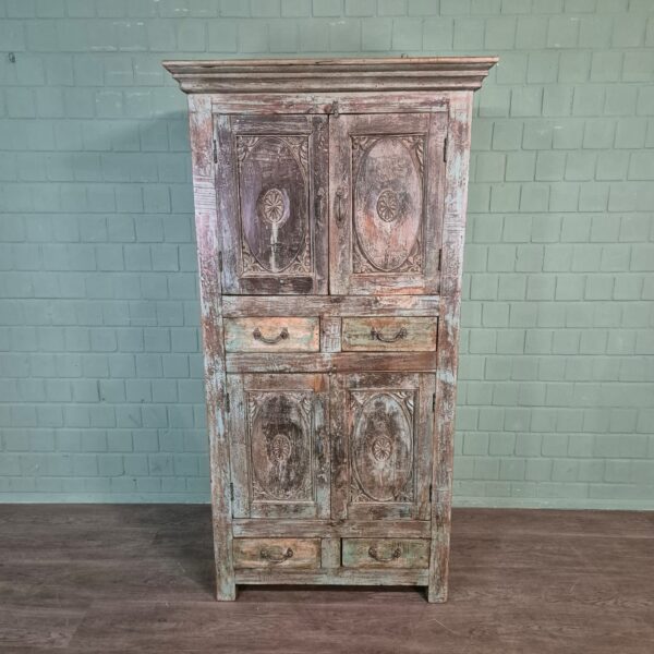 Schrank Massivholz Shabby-Chic 1,00 m – Bild 3