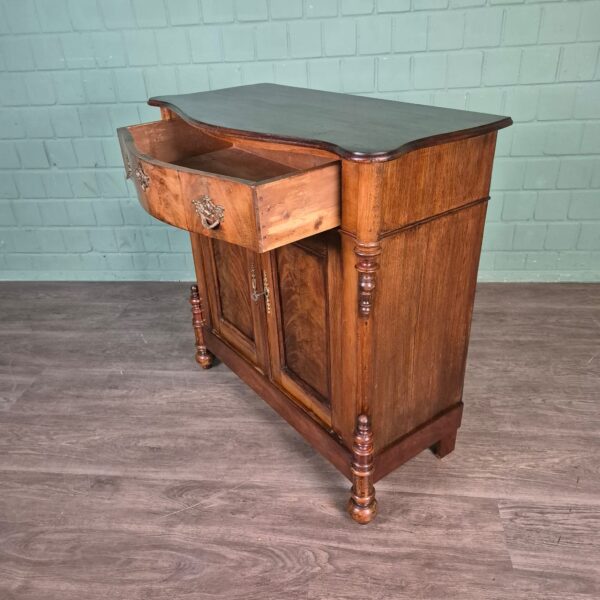 Anrichte Halbschrank Louis Philippe 1860 Nussbaum – Bild 9