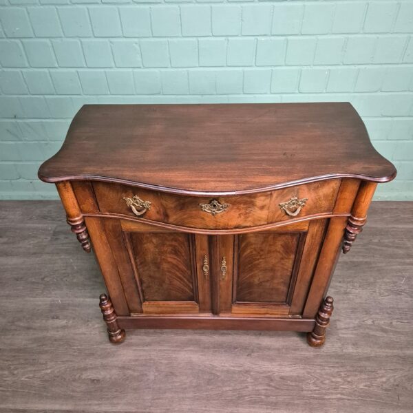 Anrichte Halbschrank Louis Philippe 1860 Nussbaum – Bild 4