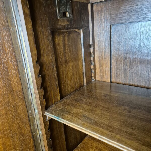 Vitrine Schrank Neubarock 1890 Eiche – Bild 21