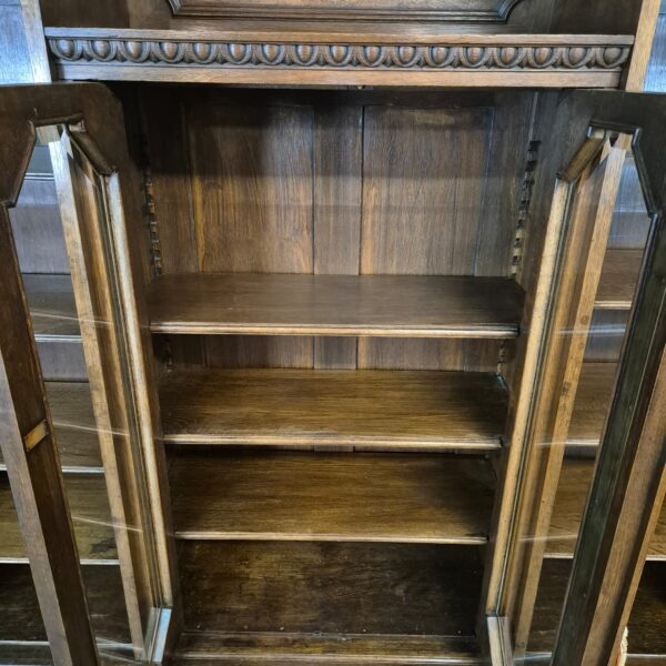 Vitrine Schrank Neubarock 1890 Eiche – Bild 22