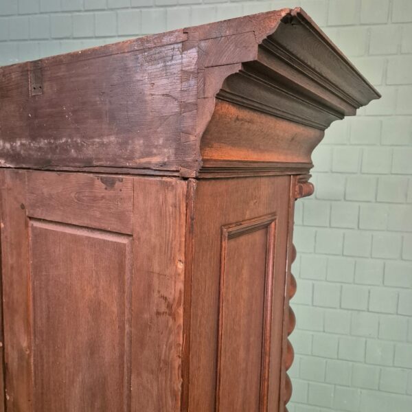 Vitrine Schrank Neubarock 1890 Eiche – Bild 26