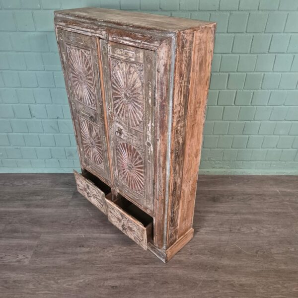 Schrank Massivholz Shabby-Chic 0,85 m – Bild 12