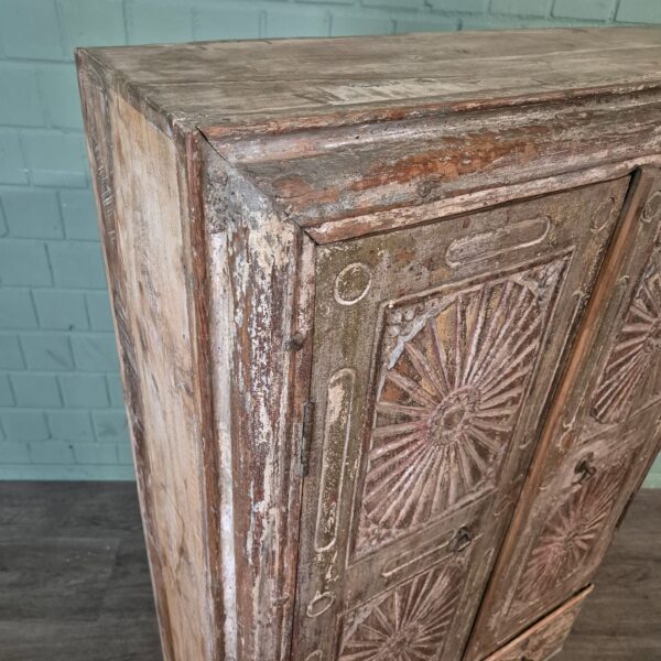 Schrank Massivholz Shabby-Chic 0,85 m – Bild 6