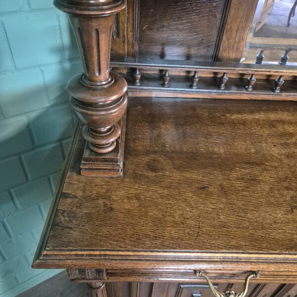 Buffetschrank Schrank Gründerzeit 1880 Eiche – Bild 10