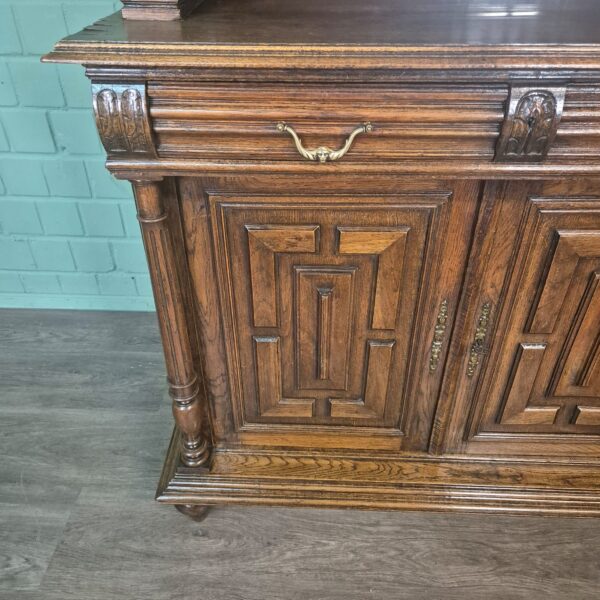 Buffetschrank Schrank Gründerzeit 1880 Eiche – Bild 12