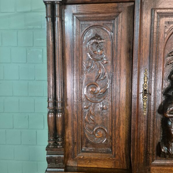 Buffetschrank Schrank Gründerzeit 1880 Eiche – Bild 6