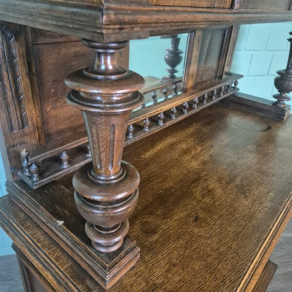 Buffetschrank Schrank Gründerzeit 1880 Eiche – Bild 8