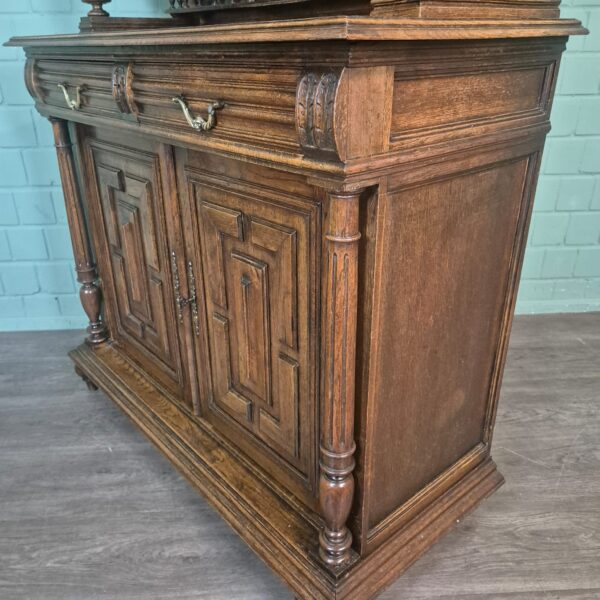 Buffetschrank Schrank Gründerzeit 1880 Eiche – Bild 14