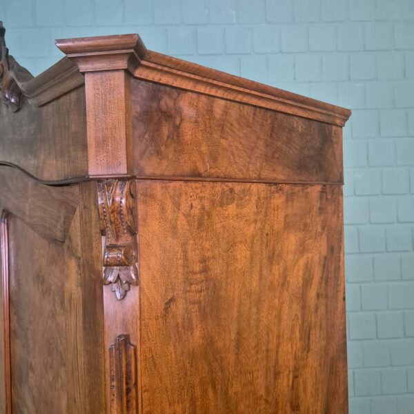 Kleiderschrank Schrank Gründerzeit 1870 Nussbaum – Bild 7