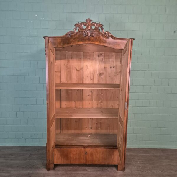 Kleiderschrank Schrank Gründerzeit 1870 Nussbaum – Bild 9