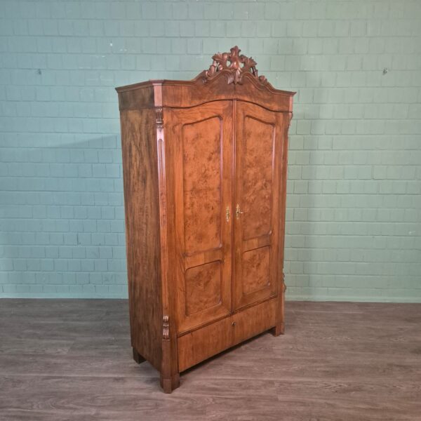 Kleiderschrank Schrank Gründerzeit 1870 Nussbaum