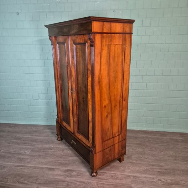 Kleiderschrank Schrank Gründerzeit 1880 Nussbaum – Bild 4