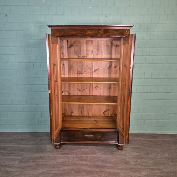 Kleiderschrank Schrank Gründerzeit 1880 Nussbaum – Bild 11