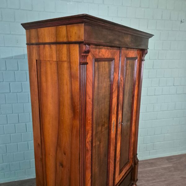 Kleiderschrank Schrank Gründerzeit 1880 Nussbaum – Bild 6