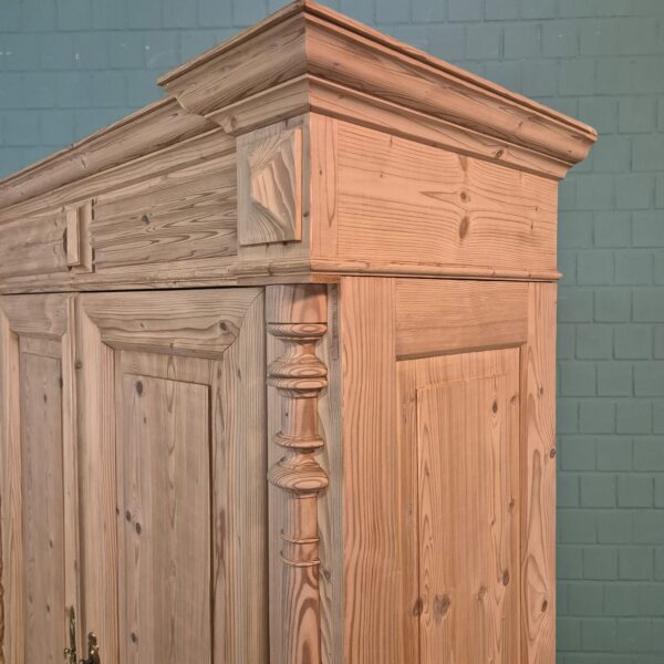 Kleiderschrank Schrank Gründerzeit 1880 Kiefer – Bild 12