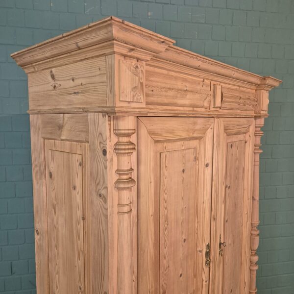 Kleiderschrank Schrank Gründerzeit 1880 Kiefer – Bild 6