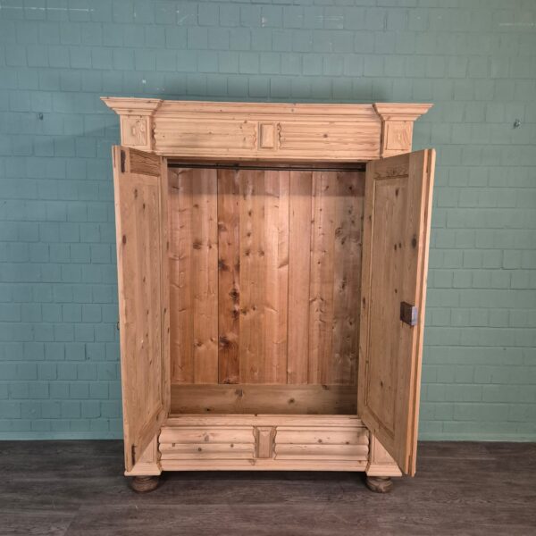 Kleiderschrank Schrank Gründerzeit 1880 Kiefer – Bild 16