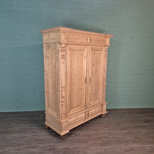 Kleiderschrank Schrank Gründerzeit 1880 Kiefer