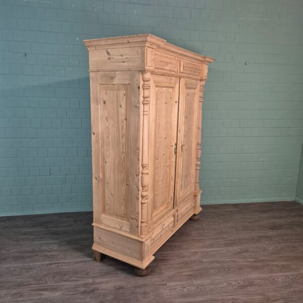 Kleiderschrank Schrank Gründerzeit 1880 Kiefer – Bild 5