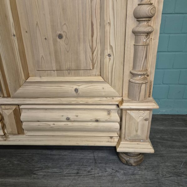 Kleiderschrank Schrank Gründerzeit 1880 Kiefer – Bild 9