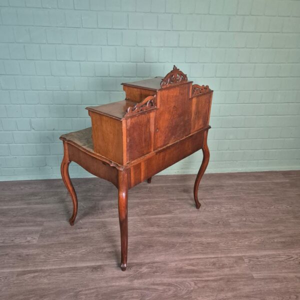 Damen-Schreibtisch Sekretär Louis Philippe 1860 Nussbaum – Bild 14