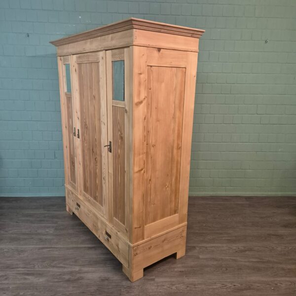 Schrank Kleiderschrank Jugendstil 1900 Kiefer – Bild 4