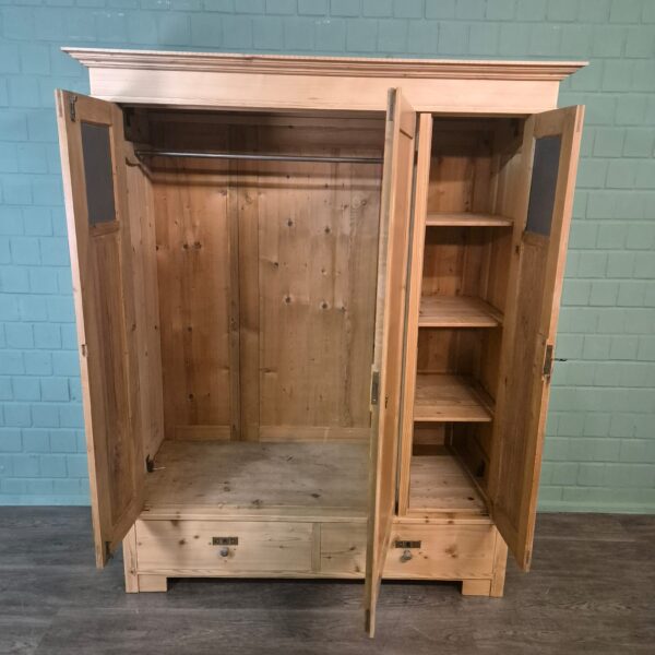 Schrank Kleiderschrank Jugendstil 1900 Kiefer – Bild 8