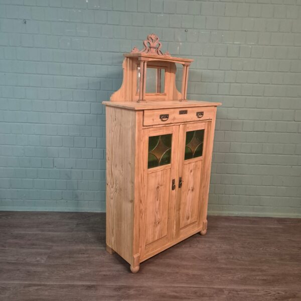 Vertiko mit Aufsatz Jugendstil 1900 Kiefer