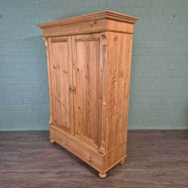 Kleiderschrank Schrank Gründerzeit 1880 Kiefer – Bild 4