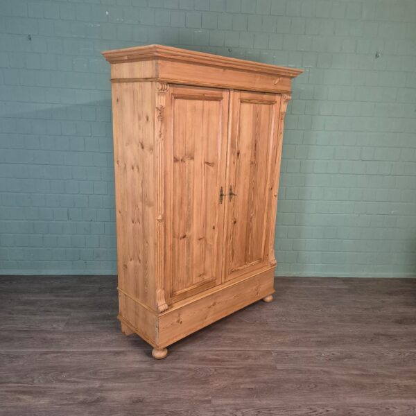 Kleiderschrank Schrank Gründerzeit 1880 Kiefer