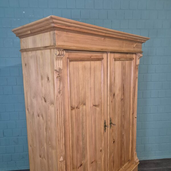 Kleiderschrank Schrank Gründerzeit 1880 Kiefer – Bild 5