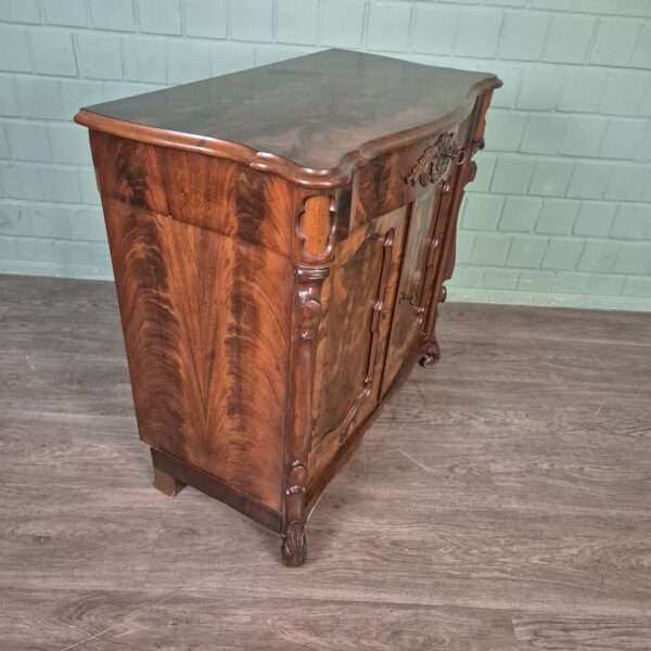 Anrichte Halbschrank Biedermeier 1860 Mahagoni – Bild 4