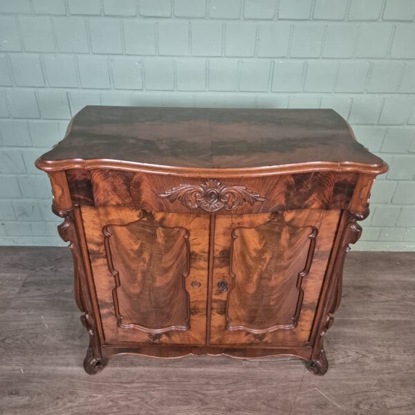 Anrichte Halbschrank Biedermeier 1860 Mahagoni – Bild 3