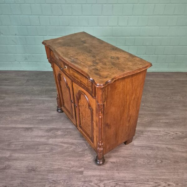Anrichte Halbschrank Louis Philippe 1860 Nussbaum – Bild 6