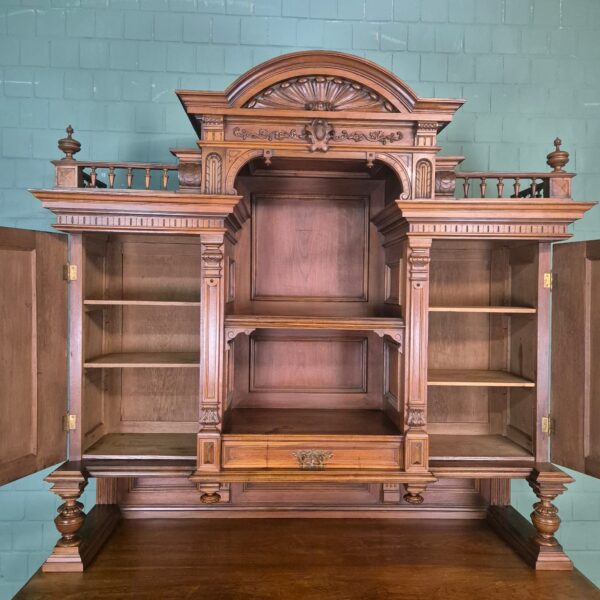 Buffetschrank Schrank Gründerzeit 1880 Nussbaum – Bild 24