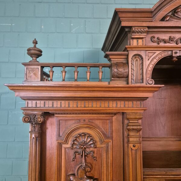 Buffetschrank Schrank Gründerzeit 1880 Nussbaum – Bild 8