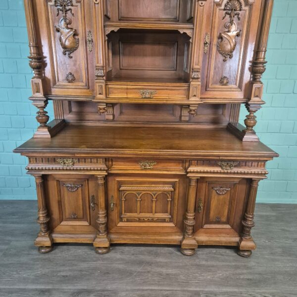 Buffetschrank Schrank Gründerzeit 1880 Nussbaum – Bild 15