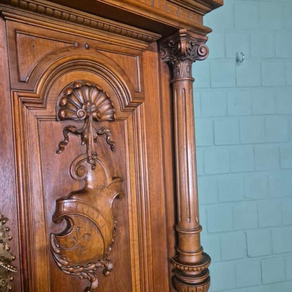Buffetschrank Schrank Gründerzeit 1880 Nussbaum – Bild 22