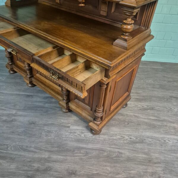 Buffetschrank Schrank Gründerzeit 1880 Nussbaum – Bild 28