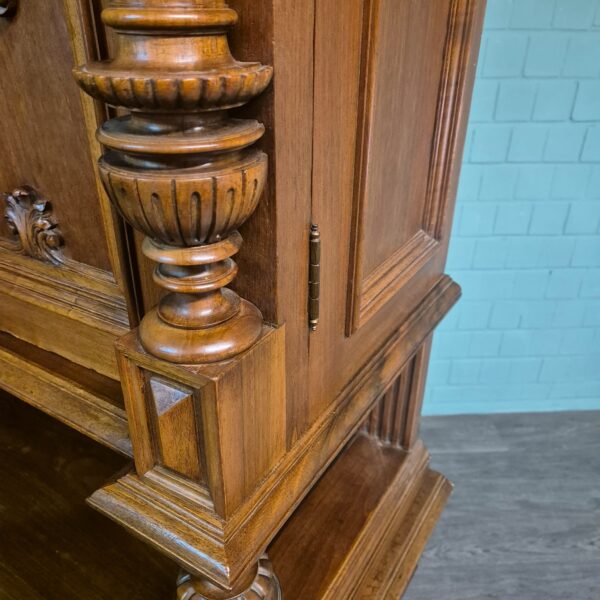 Buffetschrank Schrank Gründerzeit 1880 Nussbaum – Bild 13