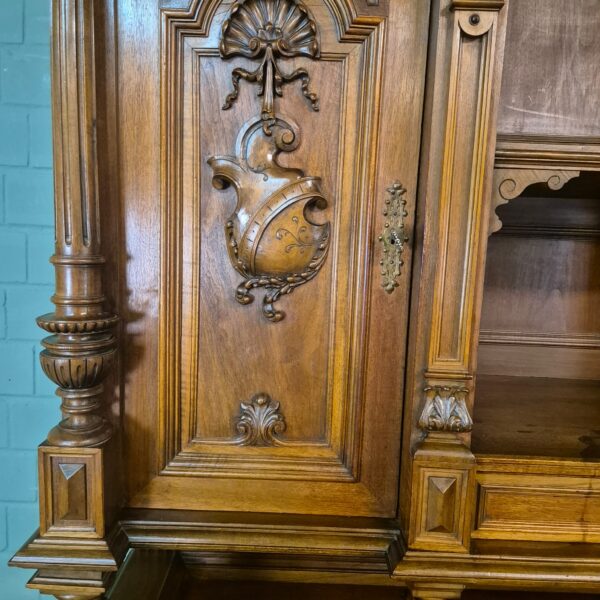 Buffetschrank Schrank Gründerzeit 1880 Nussbaum – Bild 20
