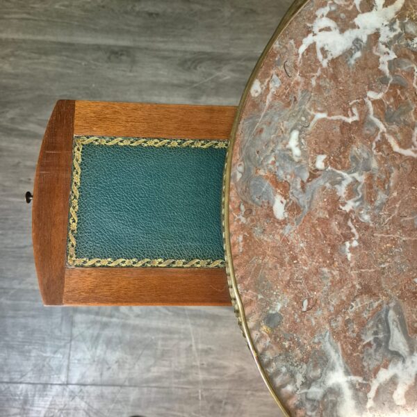 Beistelltisch Tisch Art Deco 1915 Nussbaum – Bild 8